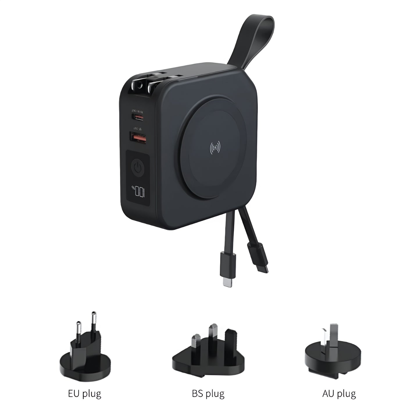 Pack Eazy™ 5-in-1 Magnetic Travel Power Bank – Charge Smarter. Travel Eazy.