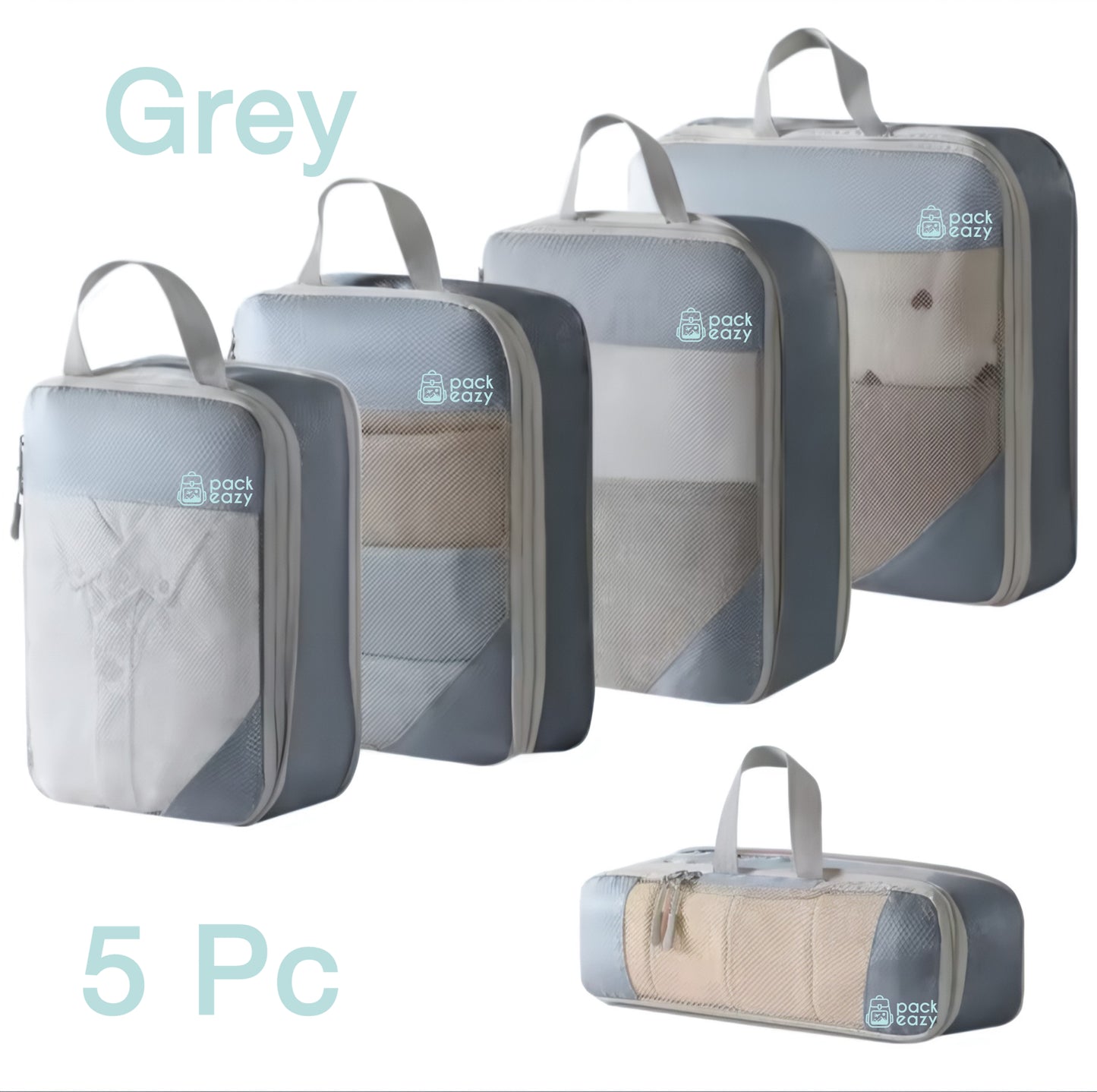 Pack Eazy™ Compression Packing Cubes – Travel Smarter. Pack Eazy.