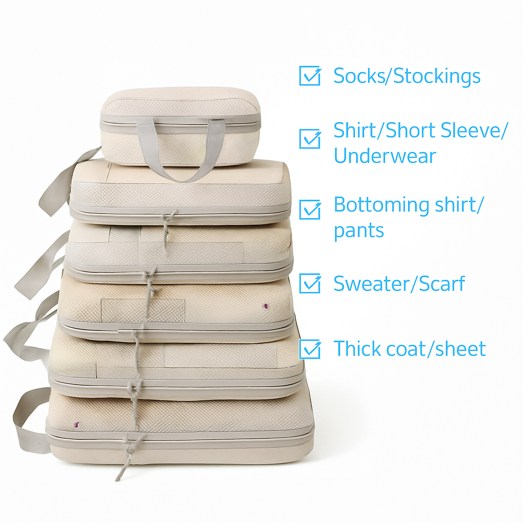 Pack Eazy™ Compression Packing Cubes – Travel Smarter. Pack Eazy.