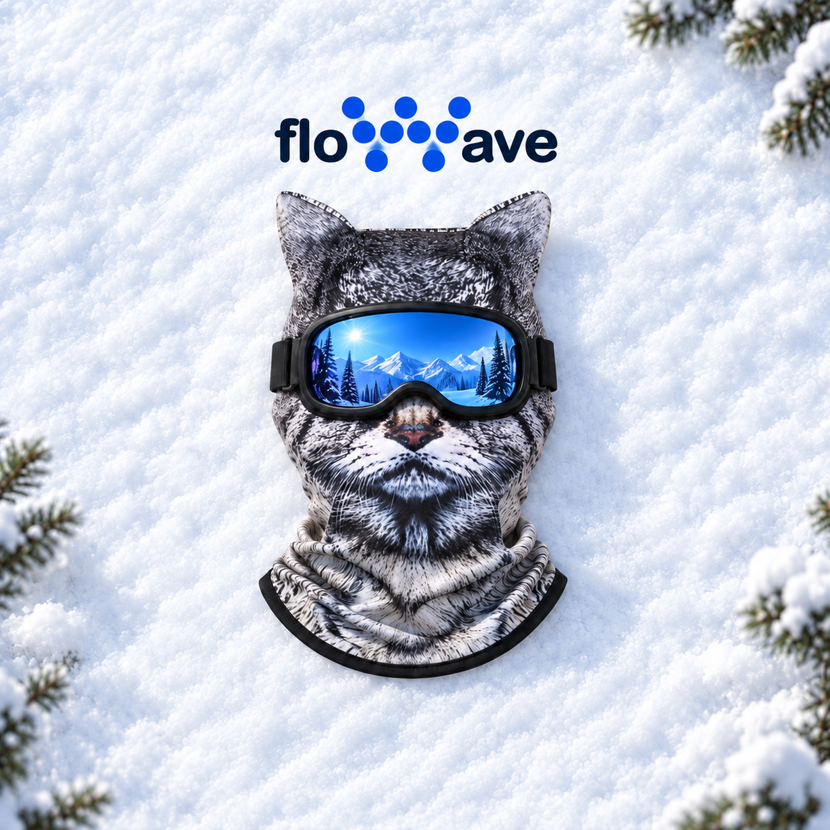 FloWave WildFace — Animal Ski Mask